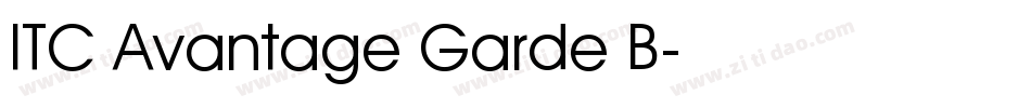 ITC Avantage Garde B字体转换